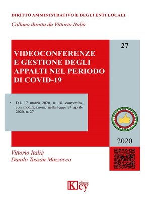 cover image of Videoconferenze e gestione degli appalti nel periodo di covid-19